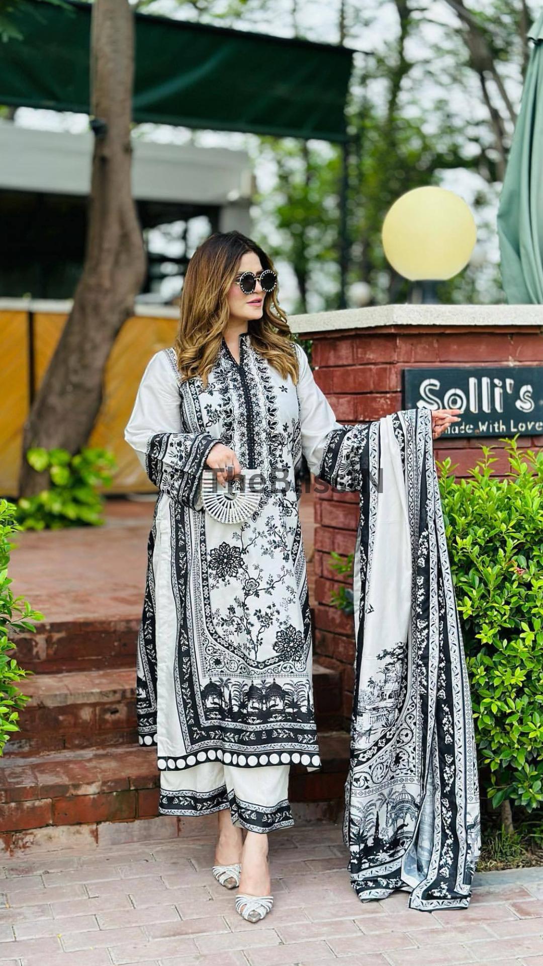 Trendy Malai Satin Long Co Ord Set with Digital Print Palazzo Dupatta Womens Wear