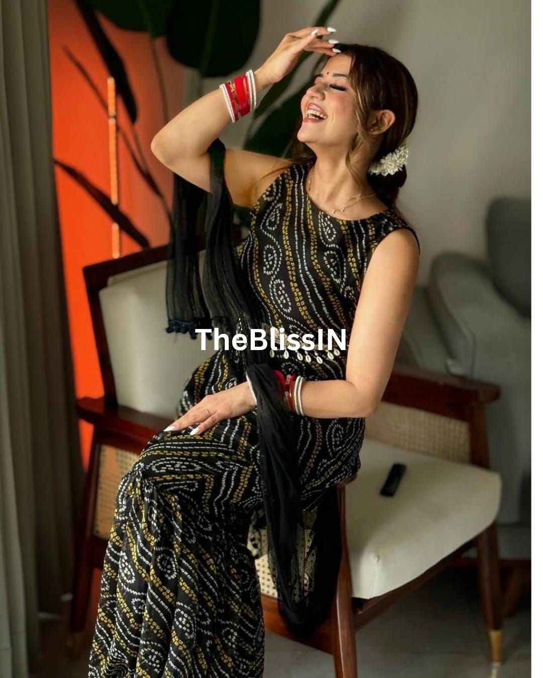 Party Wear Faux Georgette Black Digital Print Suit with Fancy Palazzo Belt and Dupatta