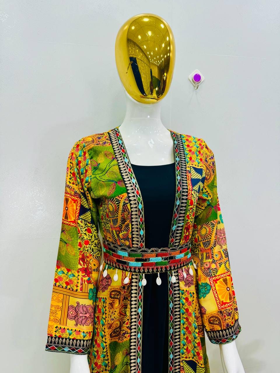 Digital Print Koti with Ruffle Maxi Gown Set – Indo Western Festive Wear