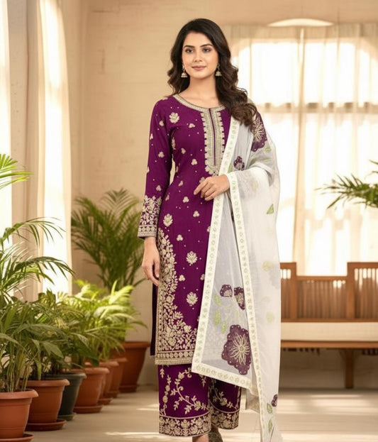 Designer Readymade Top Palazzo & Dupatta Set - Eid Outfit