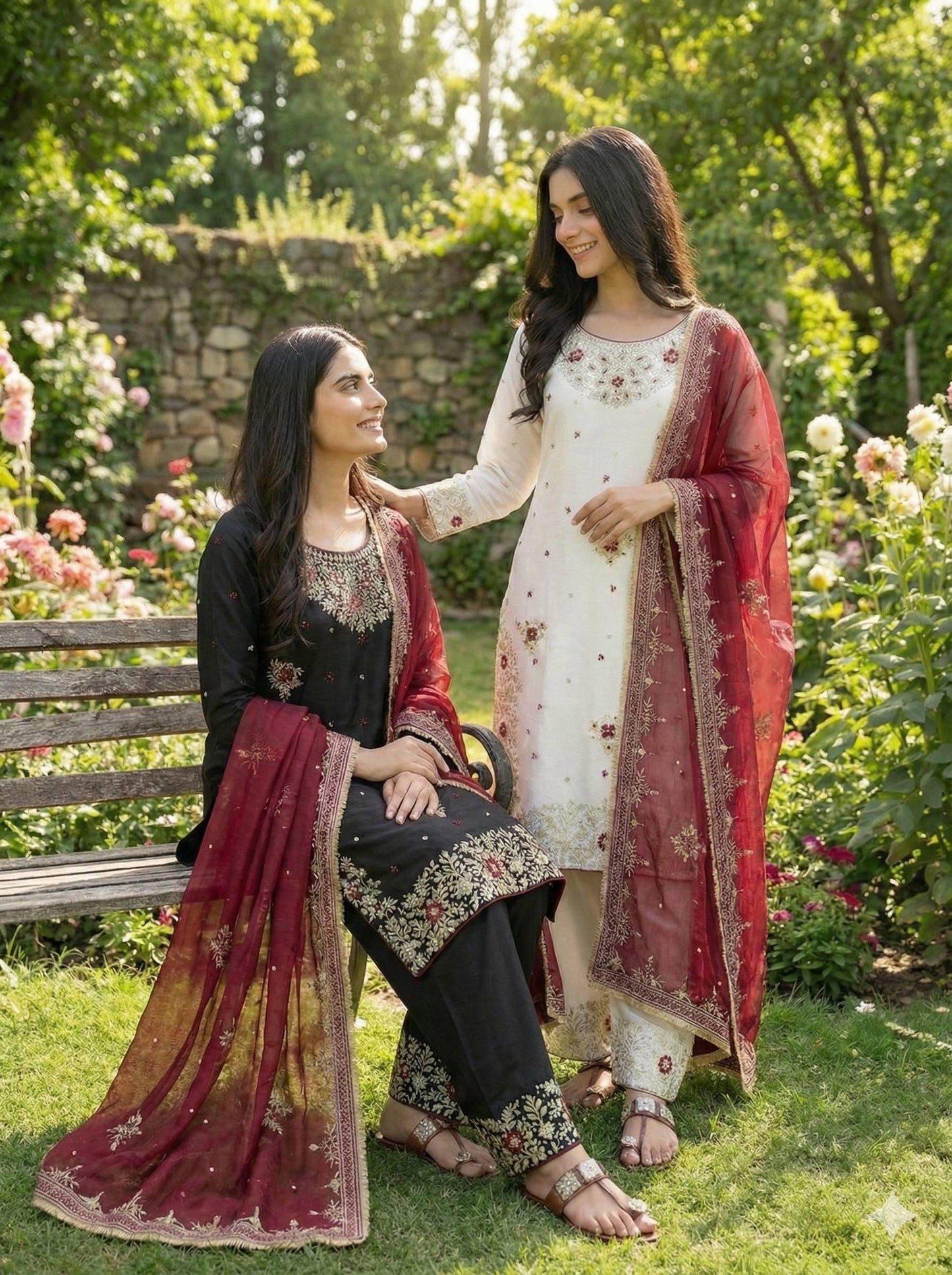 Traditional Indian Heavy Pure Silk Heavy Sequin Embordered - Readymade Shalwar kameez