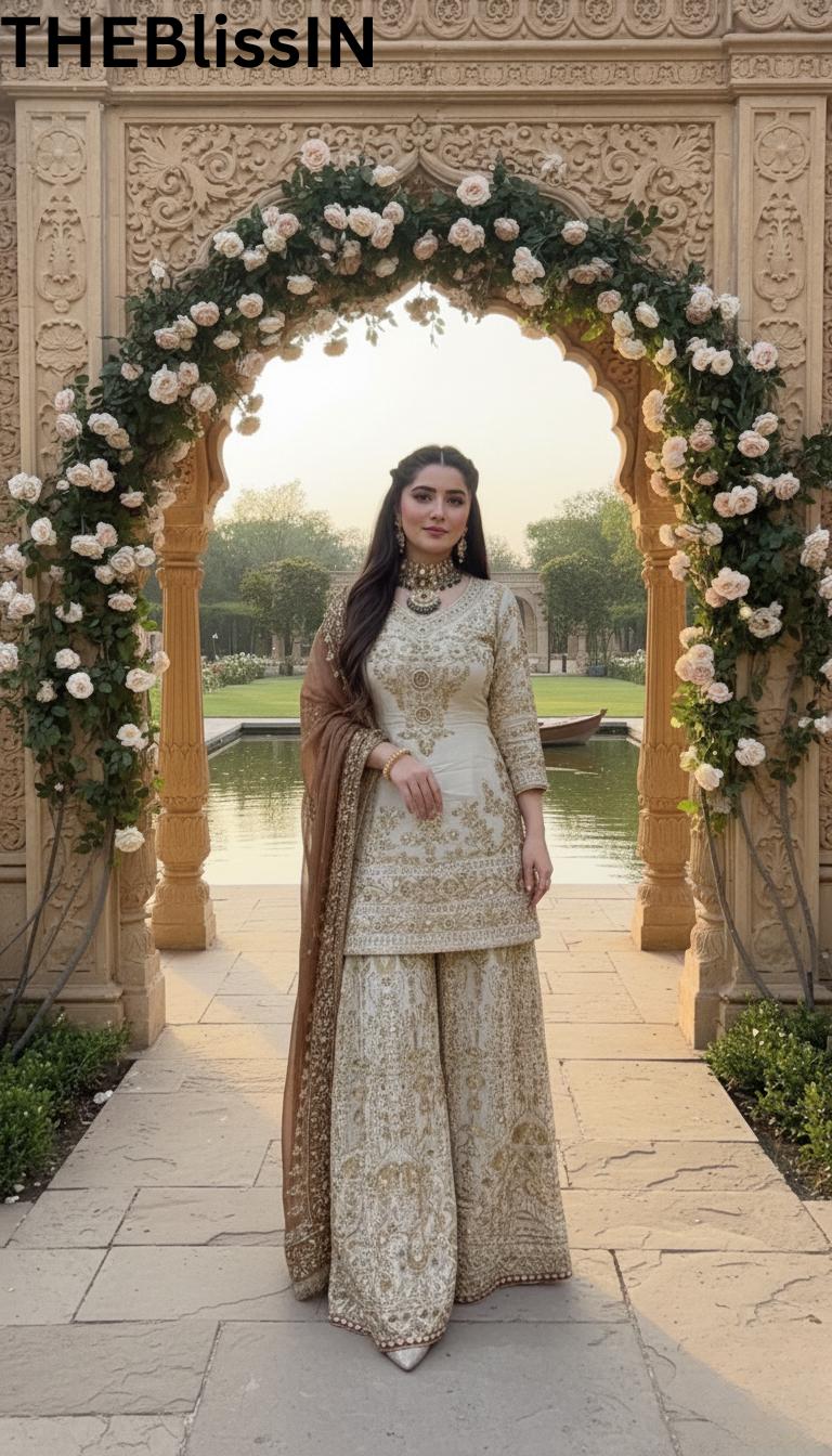 Designer Heavy Embroidered Kurta Palazzo Dupatta Set