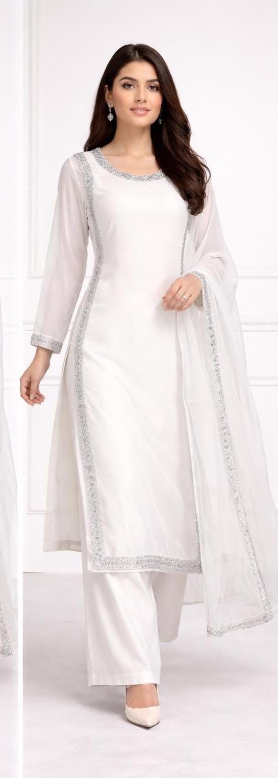 Designer Kurta & Palazzo Red silk, Punjabi suit set, Salwar Kameez, Pakistani Long Nikah Outfit